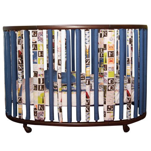 Go Mama Go Designs Wonder Bumpers for Oval Cribs, A is for Alien