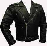 Produkt-Bild: Lederjacke Heavy Metal Style Chopper Biker Leder Jacke Rocker Punk Hardrock