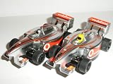 Micro Scalextric - Pair of Mclaren Mercedes Vodafone F1 cars - 1/64th Scale Slot Cars