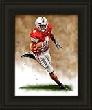 Ohio State Buckeyes Framed Santonio Holmes Ohio State Buckeyes Large Giclee NCAA College Athletics