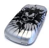 Samsung R355c Silver Skull Spear Gloss Smooth Hard Case Cover Skin Protector NET 10 Straight Talk