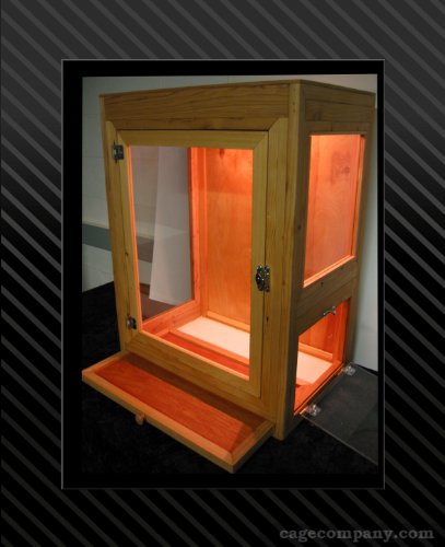Handmade Wood Reptile Terrarium 42LX14HX18D