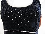 Black Ice Skating Dress with Rhinestones