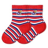 NCAA Kansas Jayhawks Toddler Two Pack Socks Sport Stripe