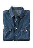 Liberty Blue Stonewashed Denim Snap-Front Shirt