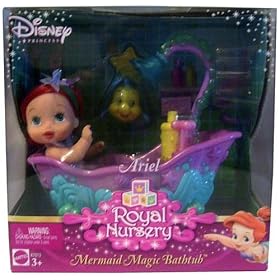 Disney Princess Royal Nursery Ariel Mermaid Magic Bathtub by Disney