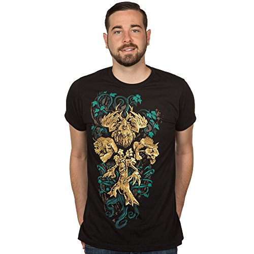 World of Warcraft Druid Legendary Class Men's Short Sleeve Black Tee Shirt