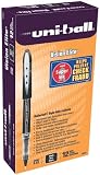 uni-ball Vision Elite Stick Micro Point Roller Ball Pens, 12 Black Ink Pens (69000)
