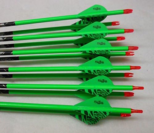 Carbon Express The Crush 350 Carbon Arroes w/Blazer Vanes Bullseye Wraps 1 Dz.