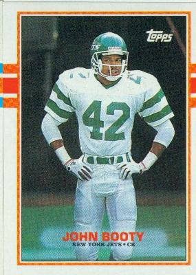 1989 Topps #226 John Booty RC - New York Jets (RC - Rookie Card)(Football Cards)