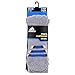 adidas Men's Cushioned Crew Socks (3 Pack), Large, Grey-Clear Onix Marl/Shock Blue | Black-Onix Marl/EQT Green Onix-Light Onix Marl/Semi Solar Slime