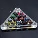 Billiards Rack - Miniature Crystal Billiards Rack With Balls - Billiards
