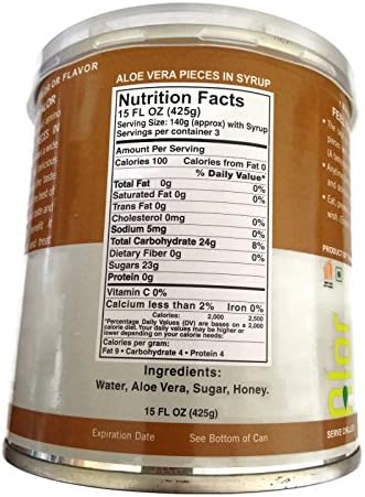 Alor Aloe Vera Pieces in Syrup - 1 15-Fl Oz Can with Built In Spork