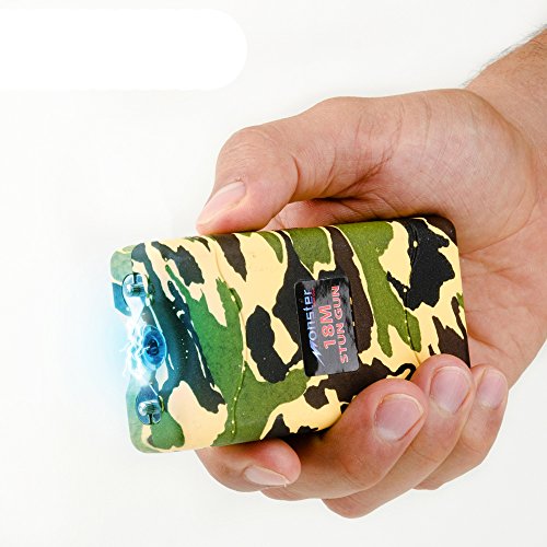 Monster Stun Gun 6 Monster Stun Gun Rechargeable Stun Gun with LED Flashlight, 18,000,000