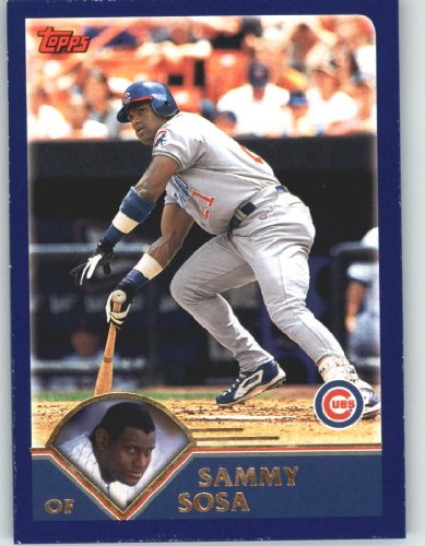 2003 Topps # 50 Sammy Sosa Chicago Cubs Baseball Card In Protective Screwdown Case