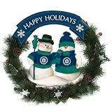 Seattle Mariners Team Snowman Christmas Wreath