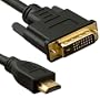 1m HDMI to DVI Cable - Premium Quality / 1080p (Full HD) / v1.3 / Video / DVI-D (Dual Link) 24+1 Pins / 24k Gold Plated