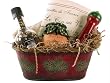 Pepper & Spice French Cooks Gift basket:Grinders, herbs & recipe towel