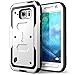 Galaxy S6 Active Case, [Heave Duty] **Slim Protection** i-Blason Armorbox [Dual Layer] Hybrid Full-body Protective Case with Front Cover and Built-in Screen Protector / Impact Resistant Bumpers Cover for Samsung Galaxy S6 Active 2015 Release **Does Not Fit Regular Galaxy S6** (White)