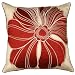 Lush Decor Pop Art 18-inch by 18-inch Pillow, Set of 2, Red