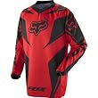 Fox Racing HC Race Youth Boys MX Motorcycle Jersey w/ Free B&F Heart Sticker - Red