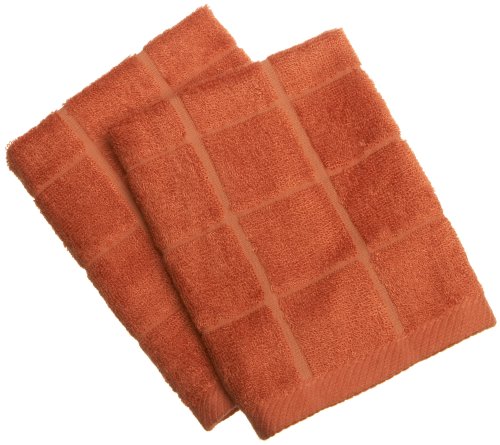 DII Persimmon Bamboo Dishcloth, Set of 2