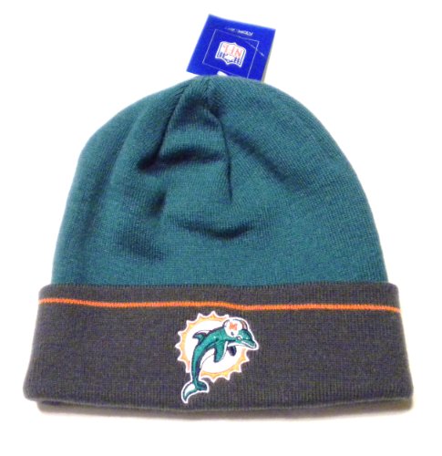 Miami Dolphins Reebok Cuffed Beanie Hat