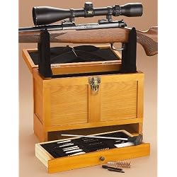 Guide Gear 25 - Pc. Wooden Toolbox - style Cleaning Kit Oak Finish