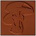 Deep Red Stamps Mushrooms Rubber Stamp