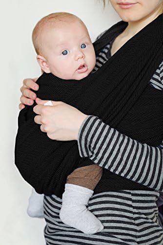 FebOrganics Baby Wrap Carrier, Black by FebOrganics