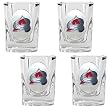 Colorado Avalanche NHL 4pc Square Shot Glass Set by Great American Products