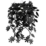 Floral Ceiling Pendant Shade, Black