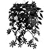 Floral Ceiling Pendant Shade, Black