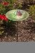 Monarch with Flower Glass Birdbath
