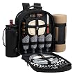 Classic Picnic Backpack For Four w/Blanket