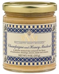 Willamette Valley Mustards And Marinades Champagne & Honey, 9-Ounce Jars (Pack of 12)