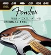 Fender 150 L Pure Nickel Bullet End 9-42, Electric Guitar Strings