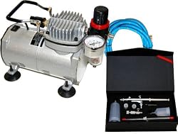 Master Airbrush .2.3.5mm Airbrush 20/40cc Cups With ABD TC-20 Compressor