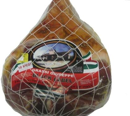 Parma Prosciutto "Grassi Giuseppe" Black Label aged 18 months - avg wt 17 lbs