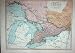 c1910 MAP CANADA ONTARIO QUEBEC TORONTO LAKE HURON