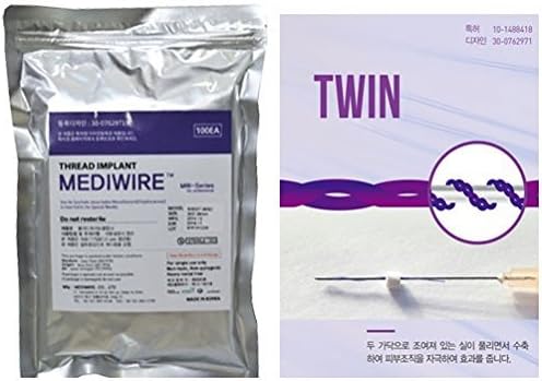 MEDIWIRE Maeson PDO Thread Lift / Face Whole Body Lift 50pcs - Twin Type (26G-38mm) by MEDIWIRE
