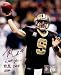 Drew Brees Autographed/Hand Signed New Orleans Saints 8x10 Photo # 4 w/ 5,069 yards 2008