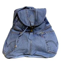 Denim Backpack Crafted from Vintage Denim