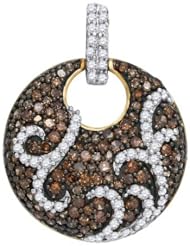 1.15CTW COGNAC DIAMOND FASHION PENDANT