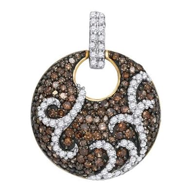 Cheap Girls Jewelry 1.15CTW COGNAC DIAMOND FASHION PENDANT For Sale