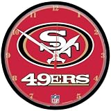 San Francisco 49Ers Nfl Round Wall Clock