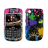 Premium Paint Splatter Design Hard Cover Crystal Case for Blackberry Curve  ....
