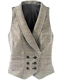 Glen plaid vest