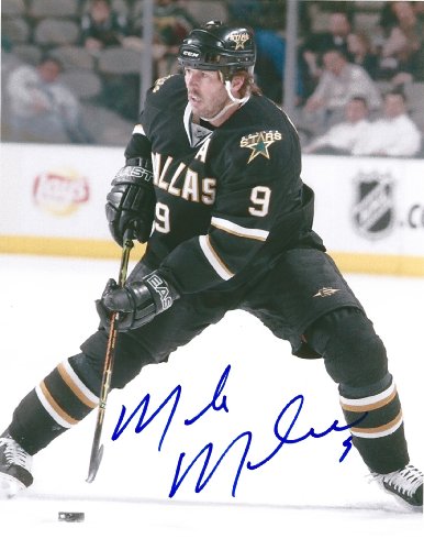 MIKE MODANO,DALLAS STARS,HALL OF FAME,HOF,SIGNED,AUTOGRAPHED,8X10,PHOTO,NHL,WITH COA
