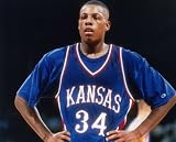 PAUL PIERCE UNIVERSITY OF KANSAS JAYHAWKS 8X10 HIGH GLOSSY SPORTS ACTION PHOTO (R)